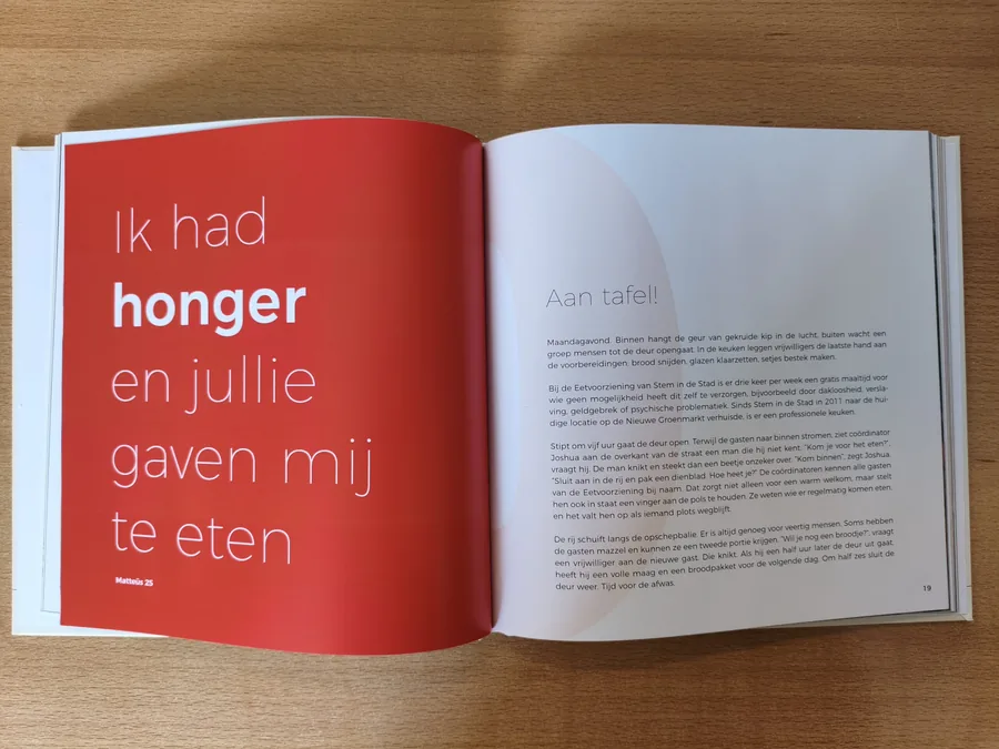 Jubileumboek: Ik had honger en jullie gaven mij te eten